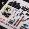 KELIK K72075 N1K1-Ja Shiden Type 11 interior 3D decals for Tamiya kit 1/72